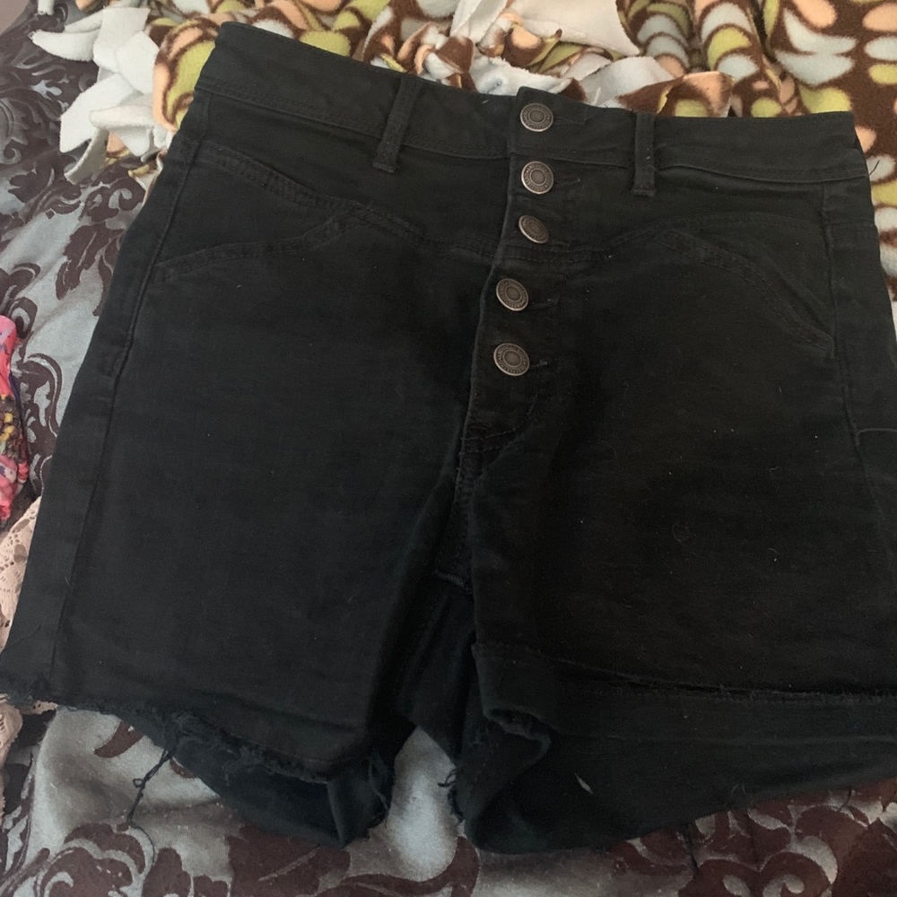 American Eagle black shorts high waisted size 6